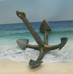 Vintage-Patina Iron Grappling Hook Anchor 4 Tines Trap Anchor Bucket Retriever