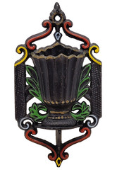 Wilton Match Safe Open Cast Iron Fluted Urn Style Matchstick Holder Patio Hearth