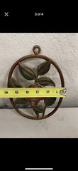 Vintage Sexton Rose Flower Oval Wall Plaque Decoration NLHB