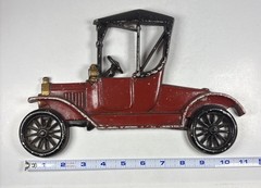 Vintage Sexton Cast Metal Iron RED Automobile Wall Art Decoration Hanging Plaque