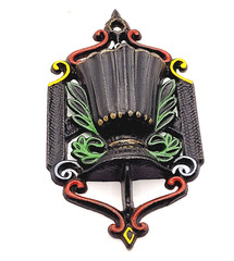 Wilton Match Safe Open Cast Iron Fluted Urn Style Matchstick Holder Patio Hearth