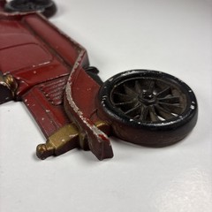 Vintage Sexton Cast Metal Iron RED Automobile Wall Art Decoration Hanging Plaque