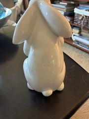 Vintage Fitz & Floyd 8” 1975 Ceramic Bunny Rabbit