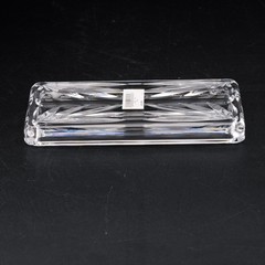 Waterford Crystal Lyndon Pen Tray Cut Glass Desk Accessory Ireland sticker & Box
