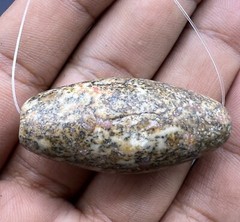 Genuine Old Ancient Natural Jasper Stone Rare Unique Bead From Central Asia