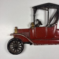 Vintage Sexton Cast Metal Iron RED Automobile Wall Art Decoration Hanging Plaque