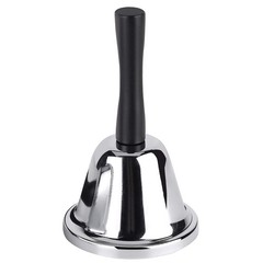 MROCO Loud Hand Bell, Silver Steel Bells for Adults, 1 Count,