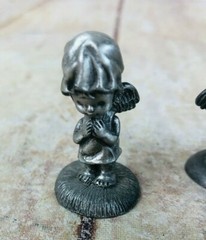 2 vtg 1975 hallmark cards fine pewter made in the usa girls