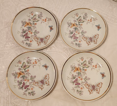 Vintage Avon Butterfly Fantasy Porcelain Trinket Dish Set Of 8 – 1979 Brazil