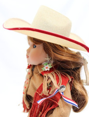 Paradise Galleries Lil Ladies of the Wild West ANNIE OAKLEY 14″ Porcelain Doll