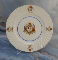 Vintage Birgess & Leigh Queen Elizabeth Coronation 1953 9-3/4″ Plate