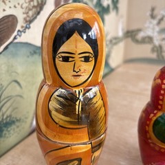 Matryoshka Nesting Doll Women in traditional costumes Set of 6 Made in India