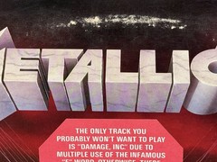 METALLICA – MASTER OF PUPPETS – VINYL LP – WITH PROMOTIONAL HYPE STICKER – RARE!
