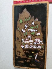 MCM Greece Greek Village Art Wall Décor Tile Terracotta By Angelo Tsakirakis