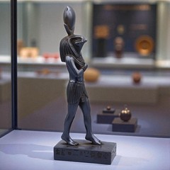 Ancient Egyptian God Ra Statue Supreme Sun God of Creation Rare Pharaonic Decor