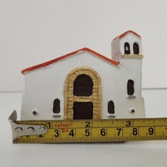 Ceramic Model Saint Beatrice Parish Colombia Hand Painted