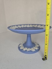 Vintage Wedgwood Blue Jasperware Compote/pedestal dish