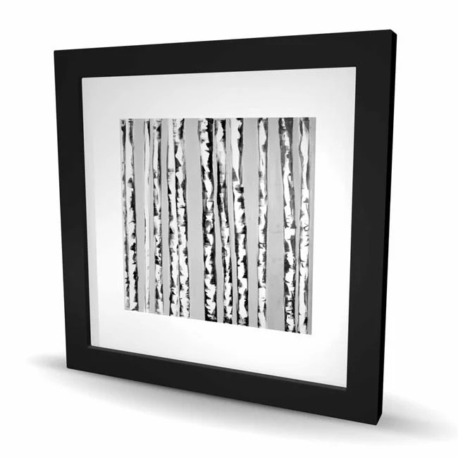 Begin Home Decor C1FM16167E8RB4 16 x 16 in. Birches Black & White – Gray Tree…