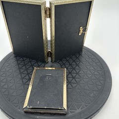 Vintage 3.5×4.5” And 3.5×2.5” Brass Tone Picture Frame Gold USA