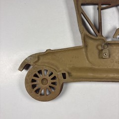 Vintage Sexton Cast Metal Iron RED Automobile Wall Art Decoration Hanging Plaque