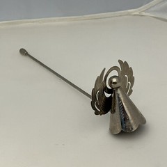 Vintage Silver Metal Angel Candle Snuffer Unbranded