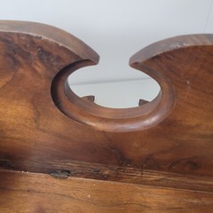 VTG Antique Wood Victorian Edwardian Crescent Moon Unique 18″ x 8″ x 12″