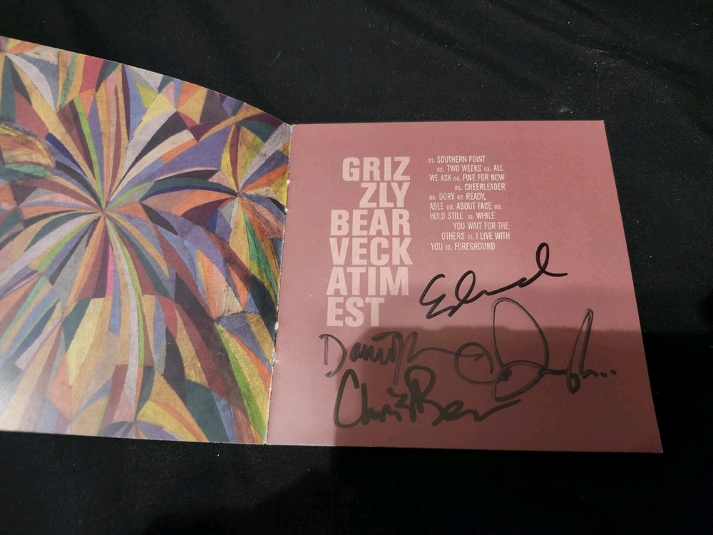 Grizzly Bear – Veckatimest Signed CD 2009 Brand New Factory Sealed Indie Rock