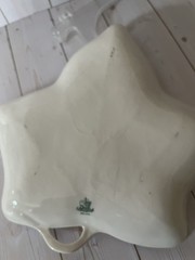 Belleek Ireland Classic Ivy Leaf Shaped Dish 9”