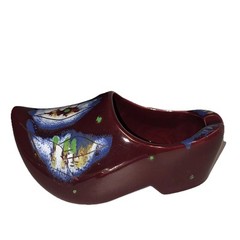 Antique Goedewaagen Ceramic Dutch Shoe Clog Gouda Holland Figurine Ashtray