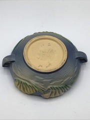 Vintage Roseville Delft Blue Freesia Bowl 464 6
