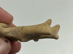 PERFECT PRE-COLUMBIAN COLIMA HUMAN EFFIGY FLAT FIGURE / STATUE, WEST MEXICO