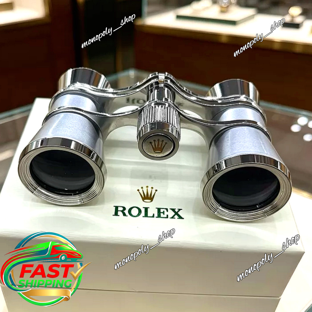 Rolex VIP Opera Binoculars Silver Display Luxury Collectible Rare Gift