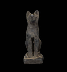 Ancient Egyptian Bastet Cat Statue Rare Pharaonic Stone Goddess Deity Artifact