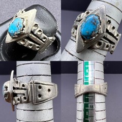 Beautiful Old Natural Torques Stone Unique Ring From Afghanistan