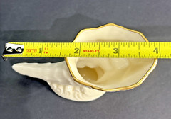 Lenox Miniature Cornucopia Horn of Plenty 24 K Gold Trim Made in USA Vintage