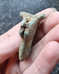 Rare Roman Candlestick Holder Zoomorphic Antique Metal Detecting Find AD 100-300