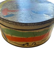JUAN MIRO. Vintage Cookie Tin with Artwork – Collectible- Spain Art. 1968