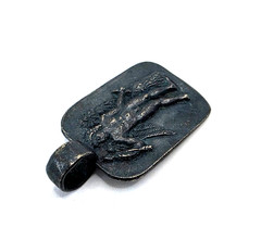 Ancient Greek Silver Pendant Eros Cupid Winged God of Love Artifact 200 BC