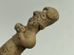 PERFECT PRE-COLUMBIAN COLIMA HUMAN EFFIGY FLAT FIGURE / STATUE, WEST MEXICO