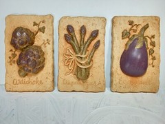 Vintage Homco Kitchen Wall Decor Set Of 3 Rustic Boho Cottagecore Plaque Gia Art