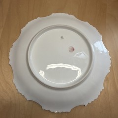Antique Limoges France PHL 9.25″ Scalloped Edge Plate P.H. Leonard Co. 1890-1914
