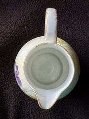 Schmidt S. Catarina Porcelain Pansies Creamer handpainted by Edythe~Brazil