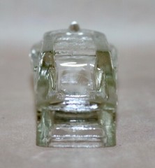 Boat Hollow Candy Holder Clear Glass ~ 4 3/4” Long 1940’s