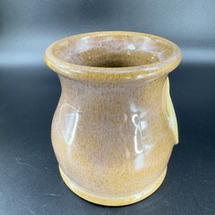 Deneen Pottery Hand Made Coffee Mug Cup Brown Glaze Egg Harbor Illinois IL