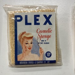 Vintage Mid-Century Plex Cosmetic Sponges in Original Packaging Lot
