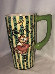 Large Ceramic Coffee Mug Cat Lovers