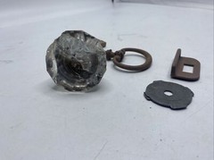 Metal Detector Finds Lot Brass? Copper? Latches Vintage Antique Parts Pieces MK