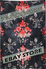 Gothic Wall Tapestry Victorian Red Pattern baroque textile aesthetic 59X82 in