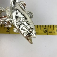 1978 Large Mouth Bass Fishing Trophy 1st Place topper figurine Plastic 4th July