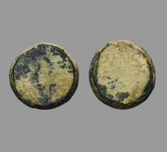 Ancient Judaean / Roman Period Fractional Bronze Trade Weight, Circa 100BC
